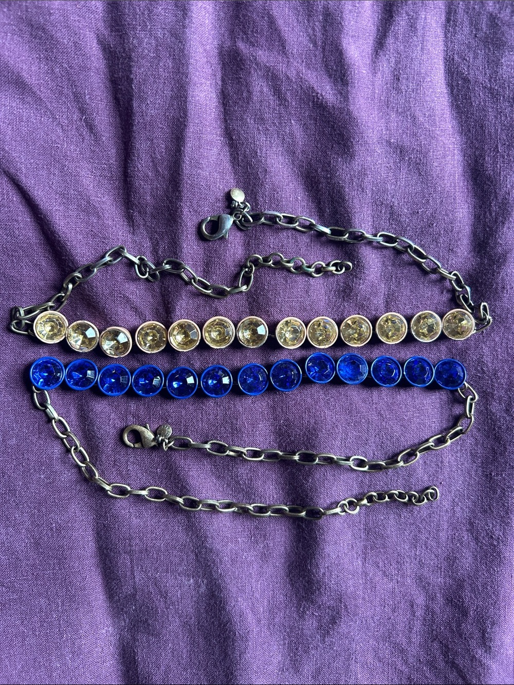 TWO J. Crew brulee necklaces